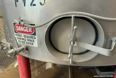 Used 8,400 Gallon (200 BBL) Stainless Steel Jacketed Tank – Cone Bottom Fermentation & Storage Vessel with CIP