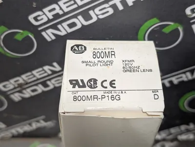 Allen Bradley 800MR-P16G Green Small Round Pilot Light 120V New NIB