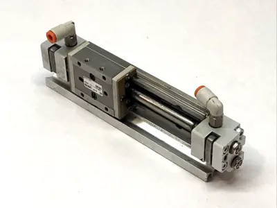 USED SMC AIR SLIDE TABLE 6MM BORE 50MM STROKE