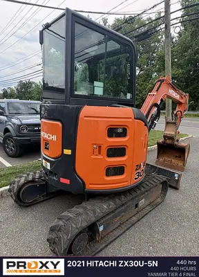 Used 2021 HITACHI ZX30U-5N Crawler Excavators - Mini New Jersey US | Proxy Equipment #1388896