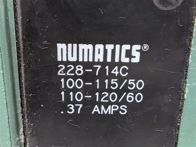 Numatics A23SA4008 Solenoid Valve 120/50-60 .37A 150 PSIG Air Used