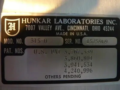 USED HUNKAR LABS 315-0