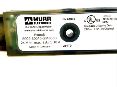 Used MURRELEKTRONIK TERMINAL BLOCK, 10-PORT, 3-PIN, 24V, EN 61984 Terminal Blocks | Maverick Industrial Sales #1106094