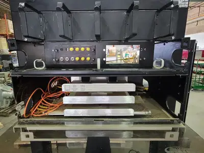 83"H Open Frame Rack w/ 3Com Baseline 10/100 Switch