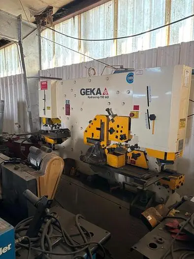 Used 2012 GEKA HYDRACROP 110 AD IRON WORKER Angle Punches North Carolina US | ABL Technology LLC #443267