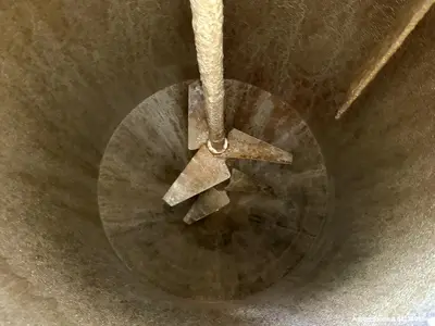 Used 250 Gallon 316 Stainless Steel Mix Tank – Proquip 100JLS10 Dual Turbine Agi