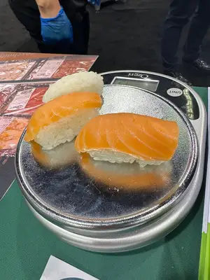 S.A.M. 308iB Sushi Fully Automatic Slicer and Stacker for Nigiri/Sushi