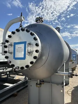 Reactor, 2,200 Gallon, 2507 Duplex Stainless Steel, Horizontal, 214 PSI, Unused, #5991585