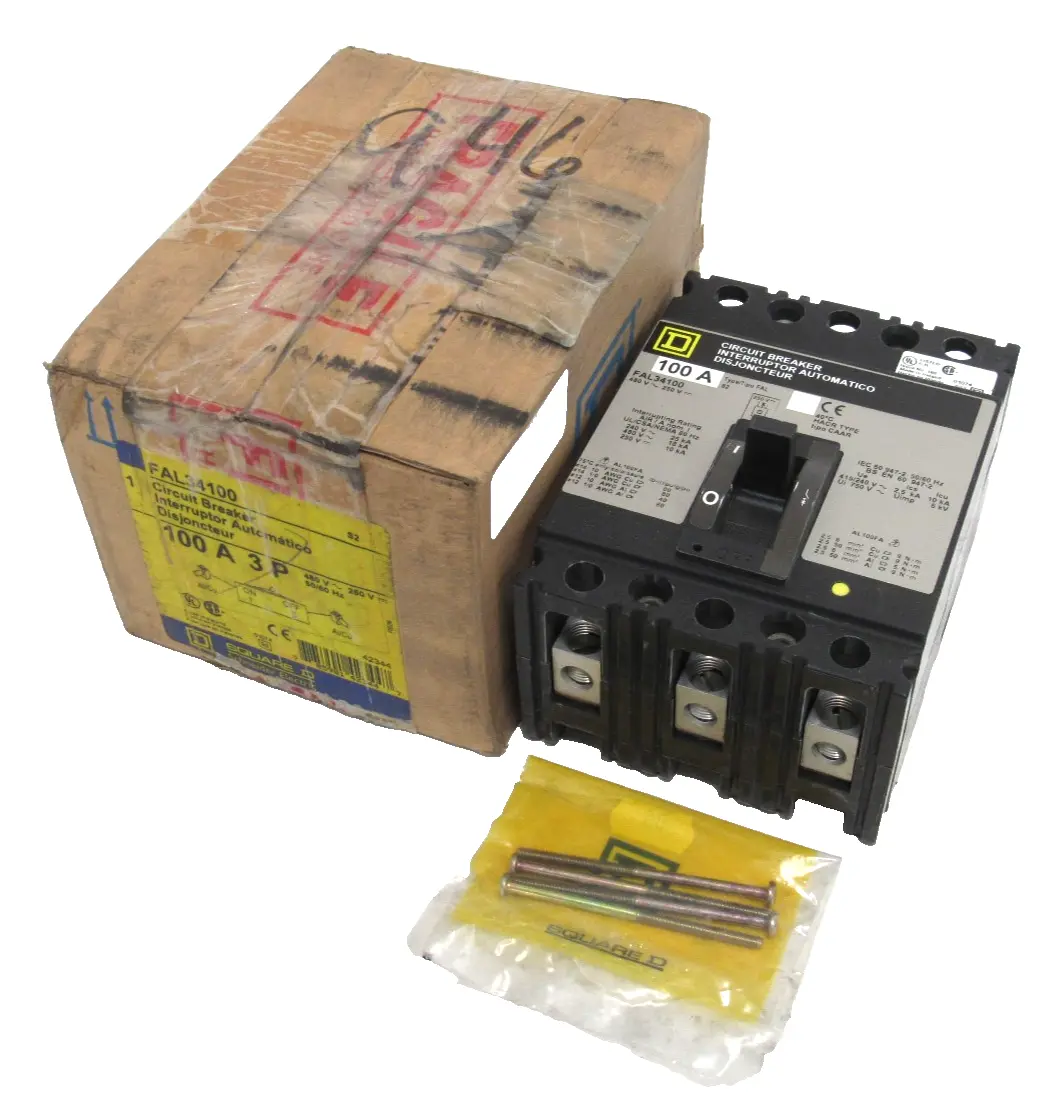 NEW SQUARE D FAL34100 BREAKER 100A 3P