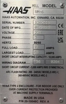 USED 2023 HAAS VM-6