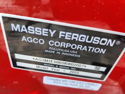 New | in-Stock 2025 MASSEY FERGUSON 2E.50 Utility Tractors New York US | Abele Tractor #1343095