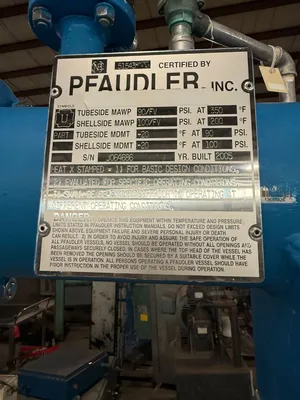 2005 PFAUDLER 08-060-BEM-26 Échangeur tubulaire | Perry Equipment (5)