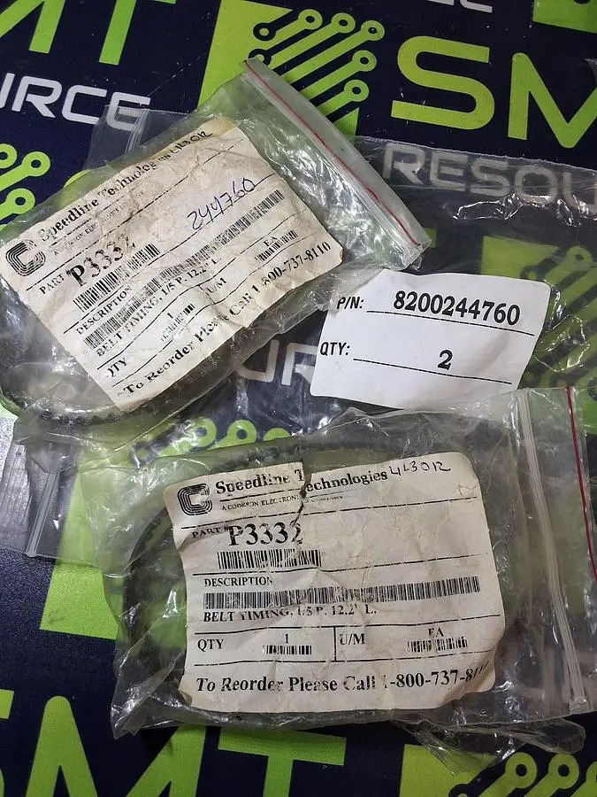 SPEEDLINE TECHNOLOGIES P3332 TIMING BELT - LOT OF 2 - NEW