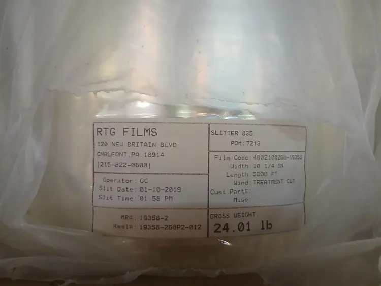 Used 2019 RTG FILMS (CHALFONT, PA) _UNKNOWN_ Miscellaneous Packaging Equipment Tennessee US | BAKE Marketing #897757