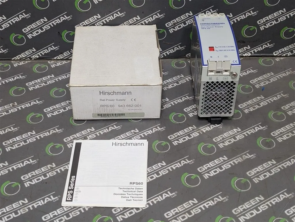 Hirschmann RPS 60 Building-In Power Supply 24.5VDC 2.5A New NIB