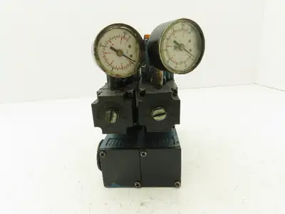 MAC Valves 2-Station Pneumatic Solenoid Valve Stack 3/8" Manifold 120V Series 82