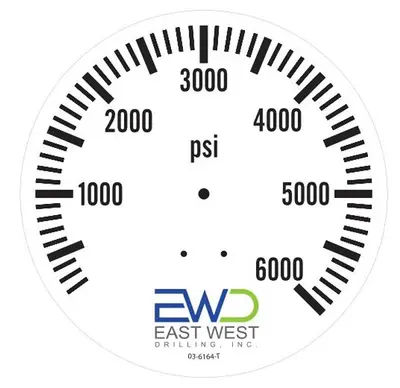 New | in-Stock 2026 SPAN 6,000 PSI LIQUID-FILLED 4" PANEL-MOUNT PRESSURE GAUGE Temperature and Pressure Testers Pennsylvania US | East West Machinery & Drilling #1573928