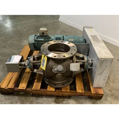 Used 10" Stainless Steel Flo-Tronics Rotary Airlock Feeder Valve
