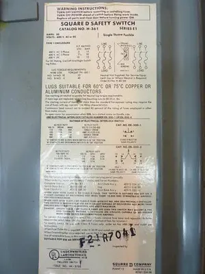 USED SQUARE D H-361