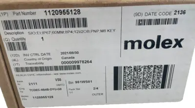 NEW MOLEX WOODHEAD TCDEC-8B4B-DYU-G8 SAFETY MODULE 11320955128 TCDEC8B4BDYUG8
