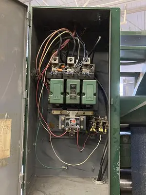 USED TIMESAVERS TB337, 37" TOP-HEAD ABRASIVE PLANER