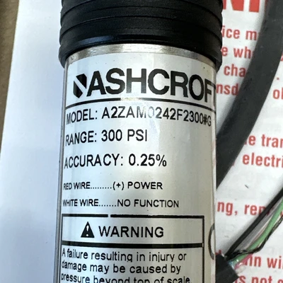 NEW Ashcroft A2ZAM0242F2300#G