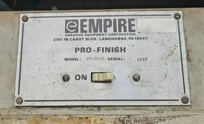 Used EMPIRE PF-3648 Blast Cleaning Wisconsin US | Lemke Machinery Sales #1354128