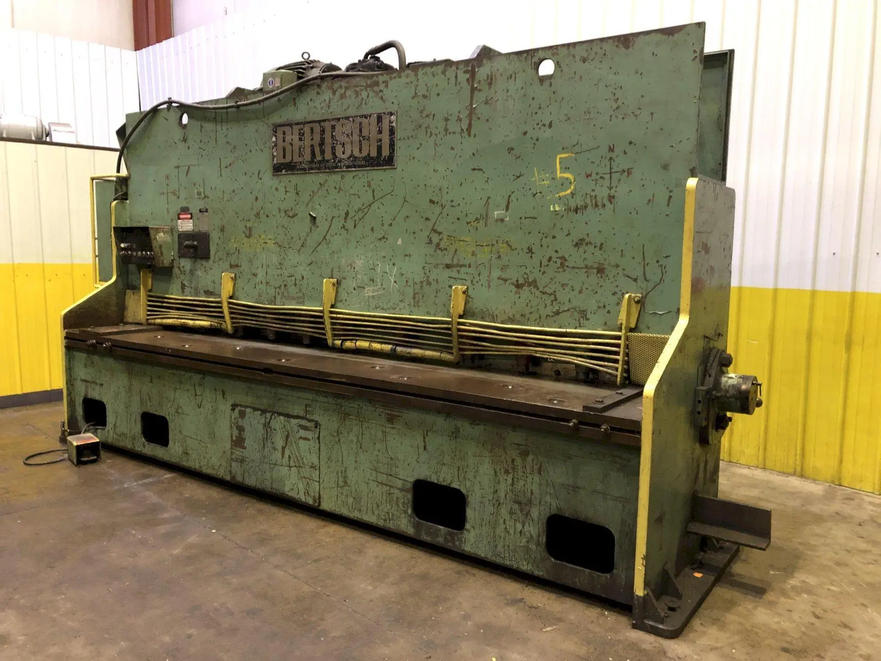 12' X 1/2" BERTSCH MODEL #500 POWER HYDRAULIC SHEAR: STOCK #18248