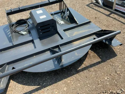 New JCT 72” Brush Mower Skid Steer Attachment, hydraulic driven with hoses and quick coupler fitting...