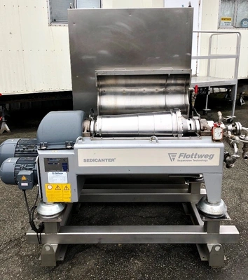 Flottweg S3E-3/408 sedicanter centrifuge, 316SS.