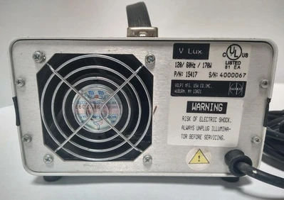 Volpi V-Lux 1000 Fiber Optic Illuminator 120V 170W P/N 15417 Light Source