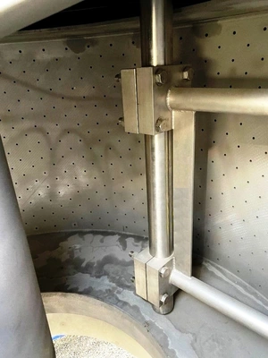 Sanborn 60 x 30 perforate basket centrifuge, 316SS.