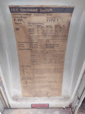 USED I-T-E F-351