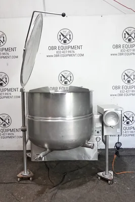 CLEVELAND 80 GALLON NATURAL GAS STEAM JACKETED KETTLE MODEL KGL-80-T
