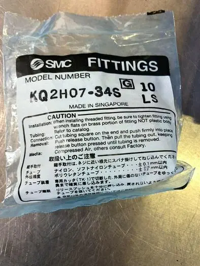 SMC KQ2H07-34S QTY 6