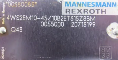 USED REXROTH 4WS2EM1-45/10B2ET315Z8BM SERVO VALVE 4WS2EM14510B2ET315Z8BM
