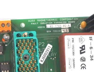 USED AJAX MAGNETHERMIC CORP. U-02-1743-02-A EXPANSION BOARD U02174302A
