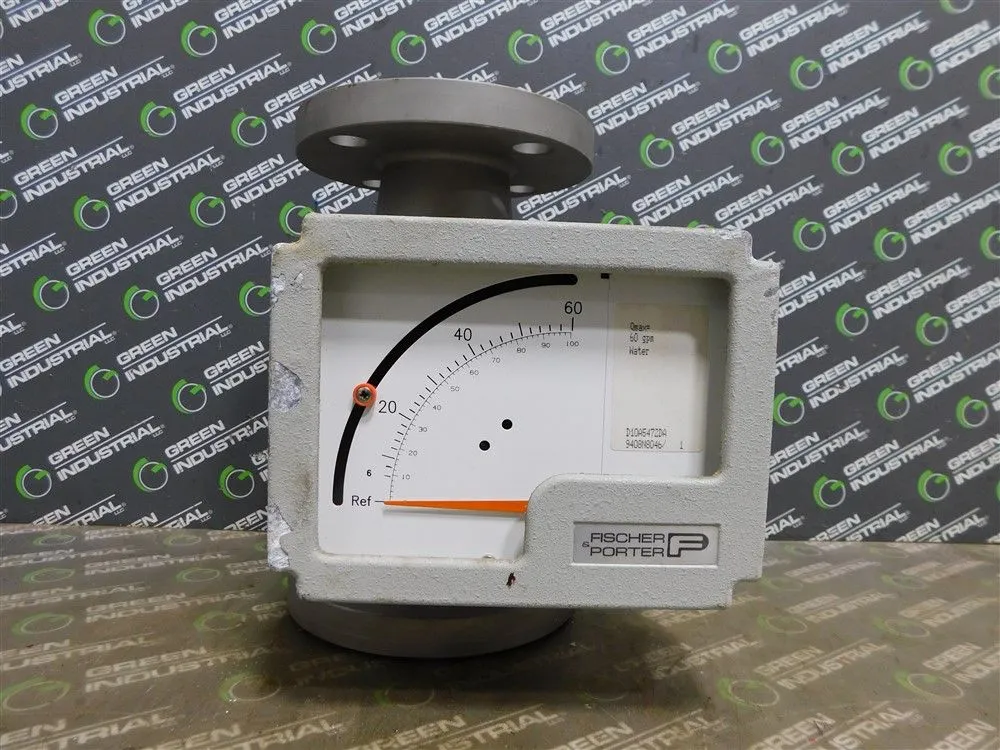 Fischer & Porter D 10 A 5472 DA VA-Meter 0 - 60 gpm Used