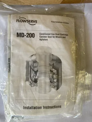 Flowserve MD-200 Conditioned Gas Dual Cartridge Pump Canister Seal -NIB