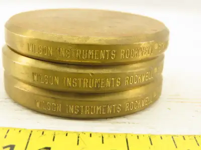 Wilson Rockwell 03 Standard Test Block HRB Lot of 3