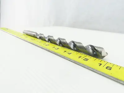 Brisbois Tool J-48480 37/64" Carbide 2 Flute Spiral 118° Drill Tang Shank