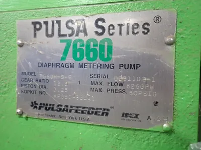 Used PULSAFEEDER 7660HSE Pumps Ohio US | HGR 24 #912467