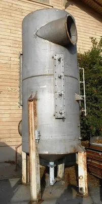 Tank, 1,600 Gallon, 316 Stainless Steel, 60" x 11', Carbon Steel Legs #S742089