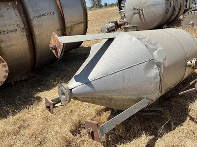 Tank, 200 Gallon, 316 Stainless Steel, Insulated, Cone Bottom #S744719