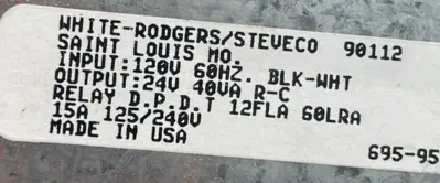 NEW WHITE RODGERS STEVECO 90-112 RELAY 120VAC 90112