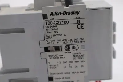 ALLEN BRADLEY 100-C37*00 /B CONTACTOR AB STOCK K-441-A