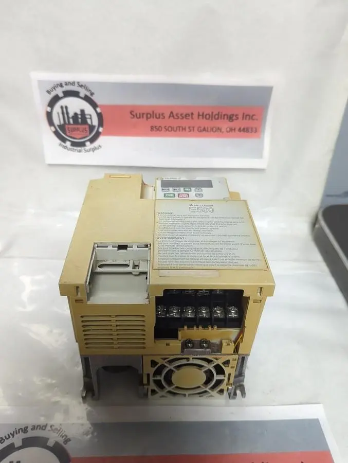 Used MITSUBISHI ELECTRIC FR-E-540-2.2K-NA Industrial Controls Ohio US | Surplus Asset Holdings #1262396