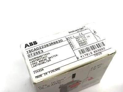 USED ABB LOAD BREAK SWITCH OT25E3 3-POLE