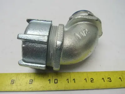 Thomas & Betts 1-1/2" Malleable Iron 90 Degree Liquidtight Connector Lot Of 3