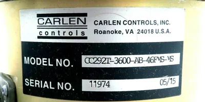 NEW CARLEN CONTROLS CC292T-3600-AB-46FMS-MS TACHOMETER CC292T3600AB46FMSMS